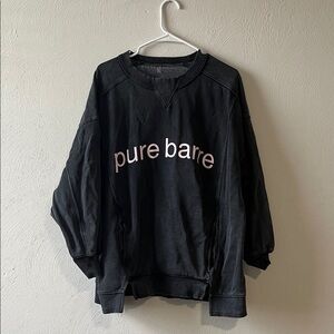 Black Pure Barre Free People Sweatshirt